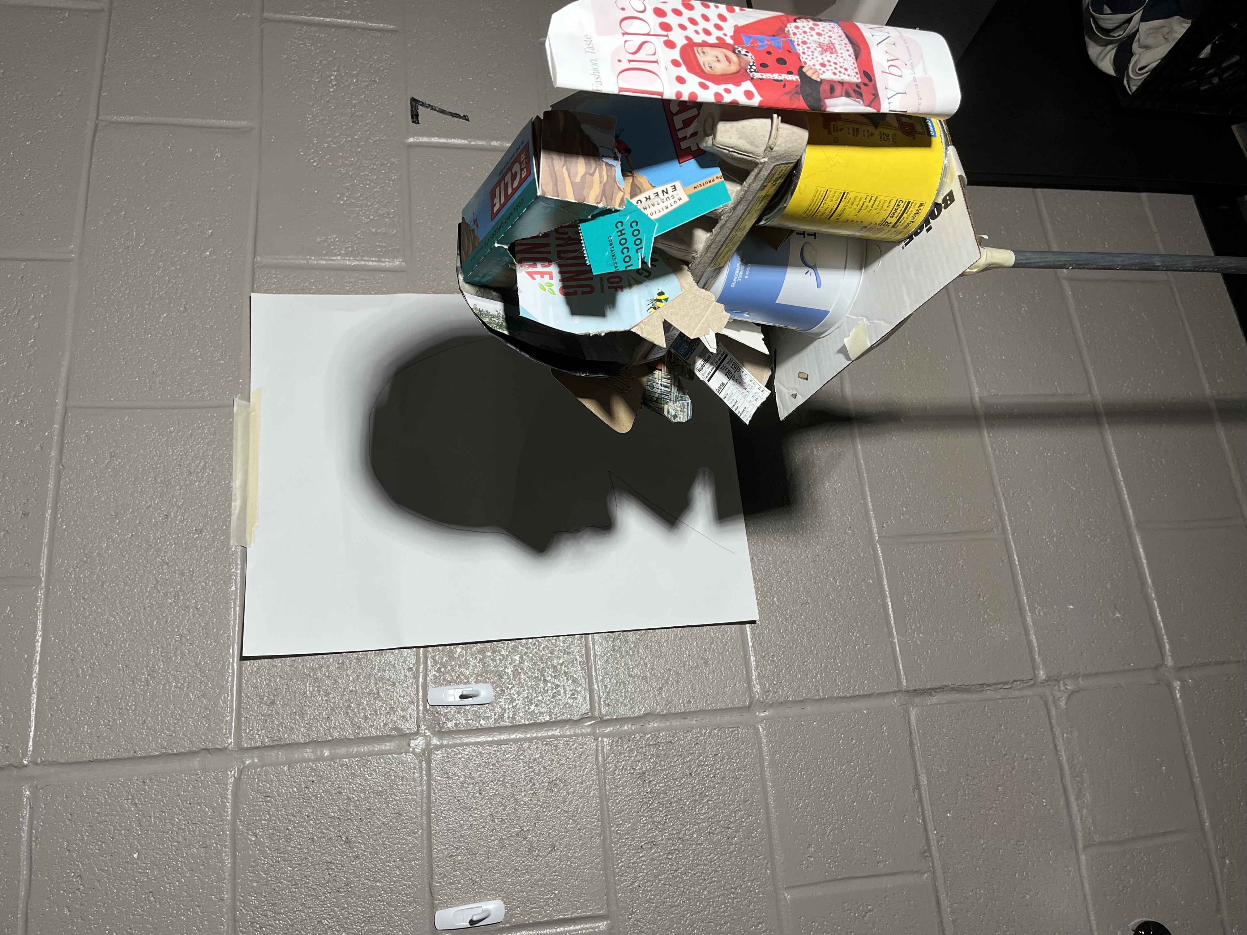 Polka dot portrait reflection